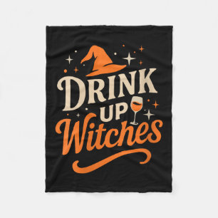Damernas Drick Upp Häxor Vin Gl Halloween Syster Fleecefilt