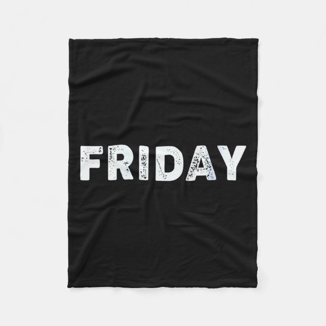 Damernas Friday Days Of The Week Series Friday V-n Fleecefilt (Framsidan)