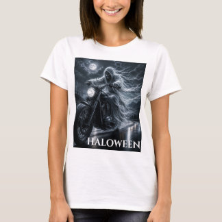 Damernas Ghost Rider Motorcykel T-Shirt