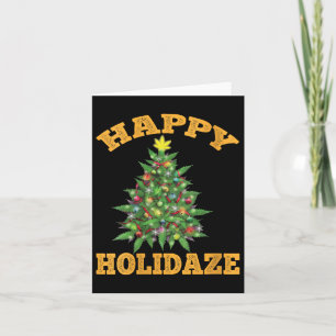 Damernas Glad Holidaze Roligt Ogräs Jul Stoner Kort