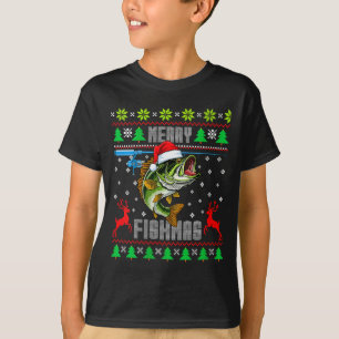 Damernas glada fiskmas B Fisk Fiske Roligt Fult Ju T Shirt