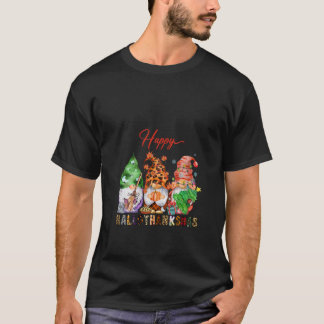 Damernas glada Hallothanksmas söta tomtar höst Hal T Shirt