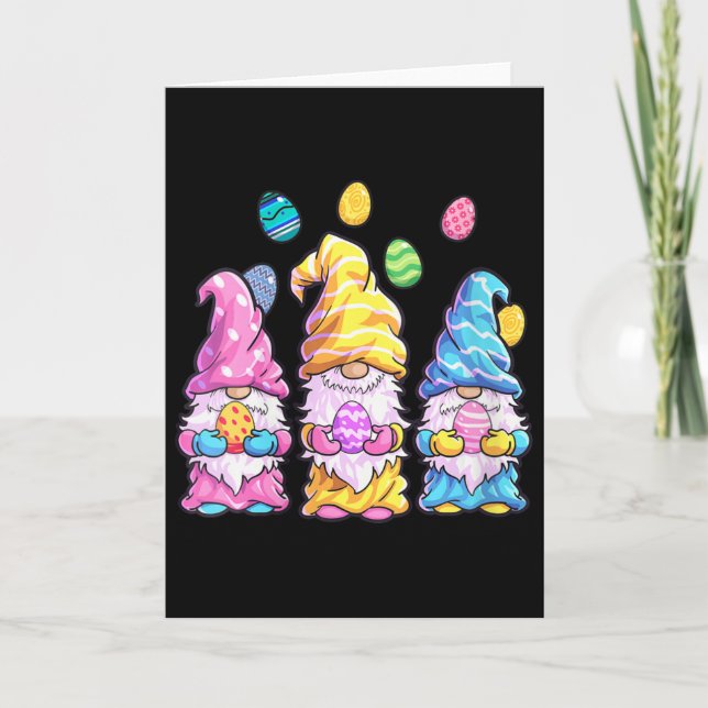 Damernas Gnome Påsk Tröja Kvinnor Påsk Outfit Öst Kort (Framsida)