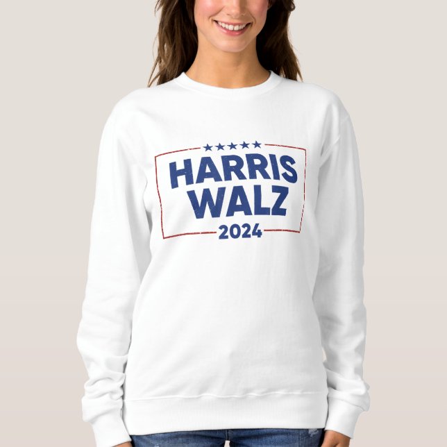 Damernas Harris Waltz 2024 Val Kamala Harris T Shirt (Framsida)