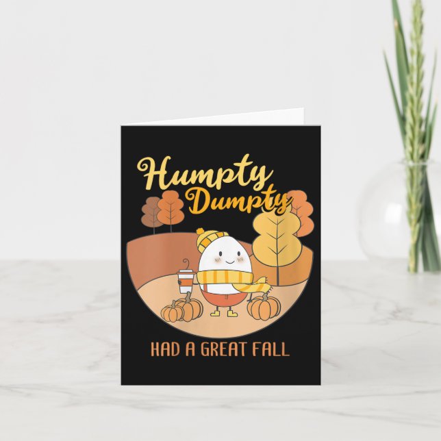 Damernas Humpty Dumpty Fick Ett Stort Fall Roligt  Kort (Framsida)
