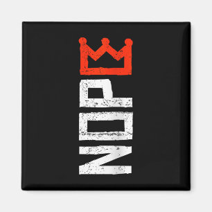 Damernas Inga Kings-protestskylt Vertikal Nope V-r Magnet