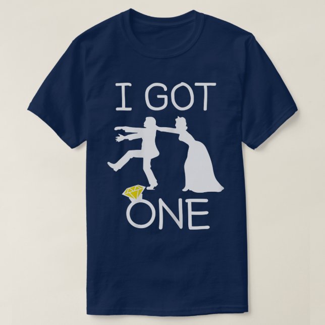 Damernas Jag Fick En Bröllop Brud Bröllopsfest Sän T Shirt (Design framsida)