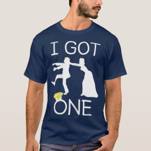 Damernas Jag Fick En Bröllop Brud Bröllopsfest Sän T Shirt