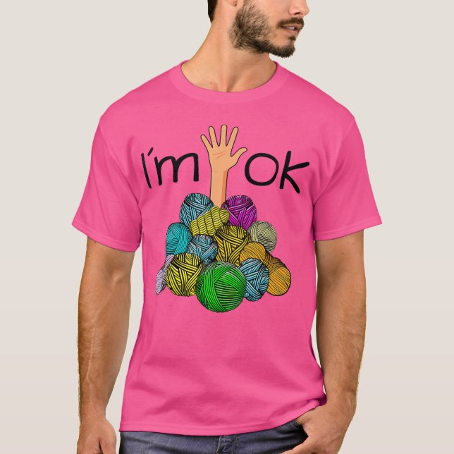 Damernas Jag Mår Bra - Rollig Virkad Och Stickad G T Shirt (Framsida)