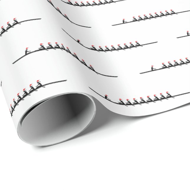Damernas Julhatt Rodd Roddare Besättning Lag #4 Presentpapper (Rullad Hörn)