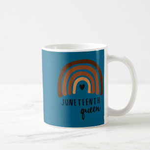 Damernas juneteenth-drottning melanin kärlek kaffemugg
