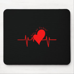 Damernas Keep On Tickin! Ekg Hjärtbeat Ko Ventil H Musmatta
