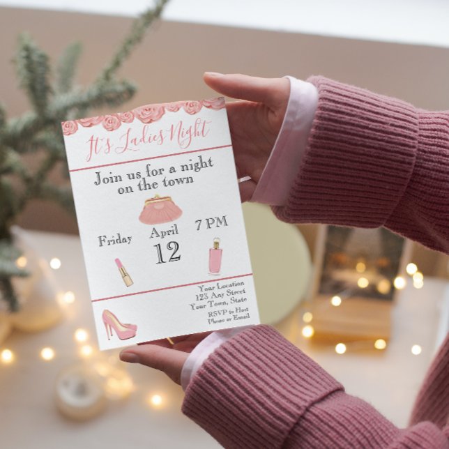 Damernas Kväll Sängkammarparty Inbjudan (Skapare uppladdad)