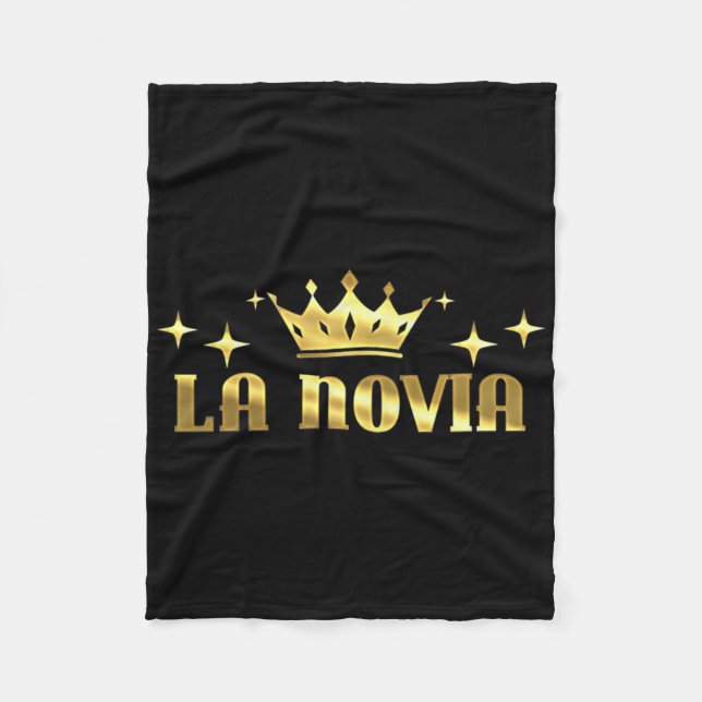 Damernas La Novia Brud Sist-minuten-dejting Brudtä Fleecefilt (Framsidan)