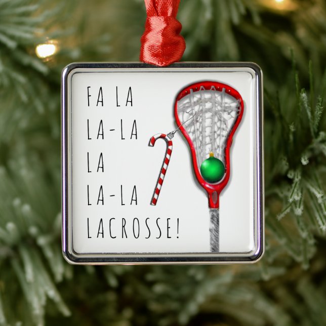 Damernas Lacrosse Julgransprydnad Metall (Träd)