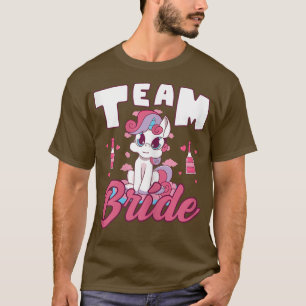 Damernas lag brud enhörning möhippa sällskap i t shirt