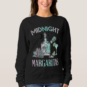 Damernas Midnattmargaritas Halloween Häxa T Shirt