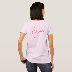 Damernas Möhippa Brudtärna Dubbelsidig T Shirt