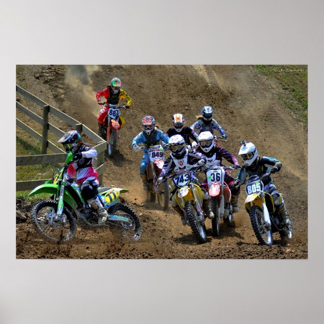 Damernas Motocross Poster (Framsidan)