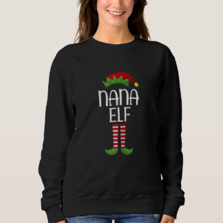 Damernas Nana Elf Familj Matchande Grupp Jul Pyjam T Shirt