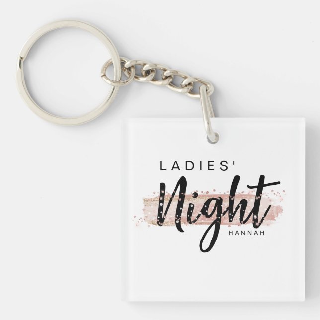 Damernas natt Vattenfärg Rodnad Systerparty (Framsidan)
