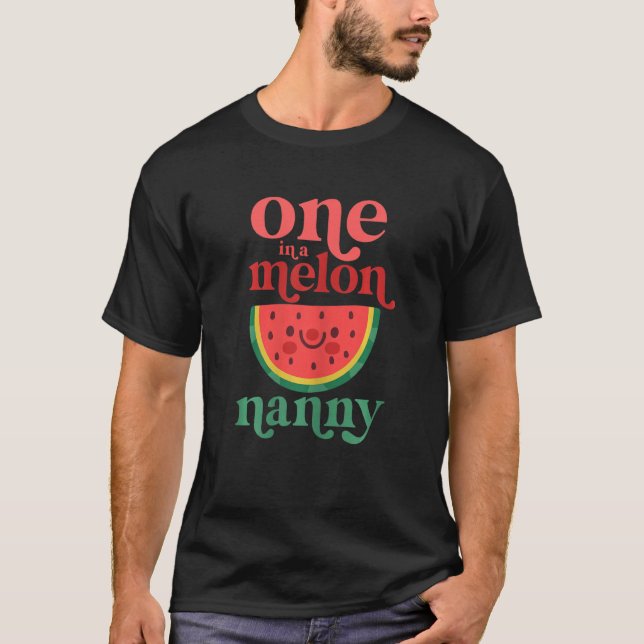 Damernas One In A Melon Barnvakt Söt Vattenmelon F T Shirt (Framsida)