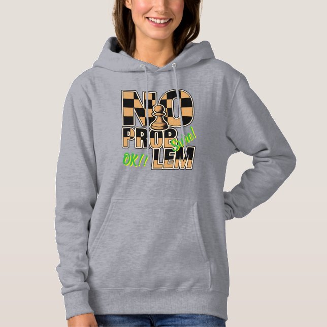 Damernas överdrags hoodie t shirt (Framsida)