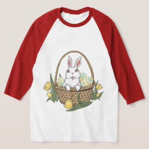 Damernas påskskjorta Påskhare korg Jersey Tee