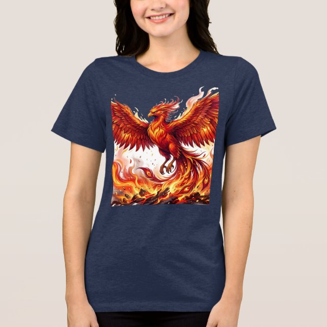 Damernas Phoenix-tröja – Phoenix Rising T Shirt (Framsida)