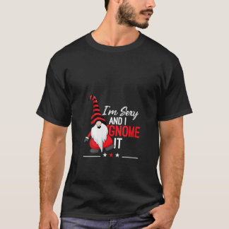 Damernas röda gnom Jag är sexig och jag vet att ja T Shirt