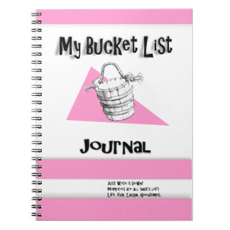 Damernas Rosa Bucket List Journal Anteckningsbok Med Spiral