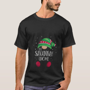 Damernas Savannah Gnome Familj Matchning Jul Pyjam T Shirt