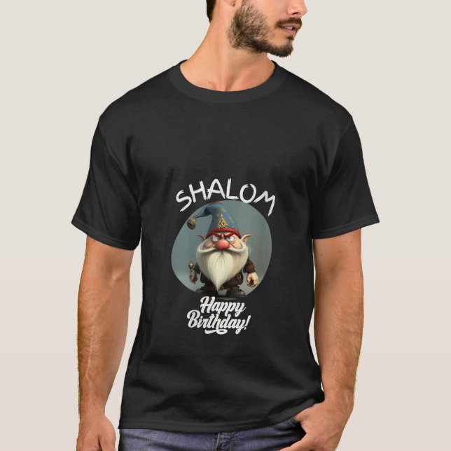 Damernas Shalom Tomtar Glad Födelsedag Tomtens Tom T Shirt (Framsida)