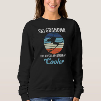 Damernas skidåkning Mormor Vintersporter Backe Mor T Shirt