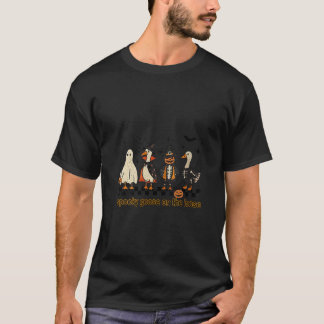 Damernas Skräckgås På Löst Halloween-gås G T Shirt