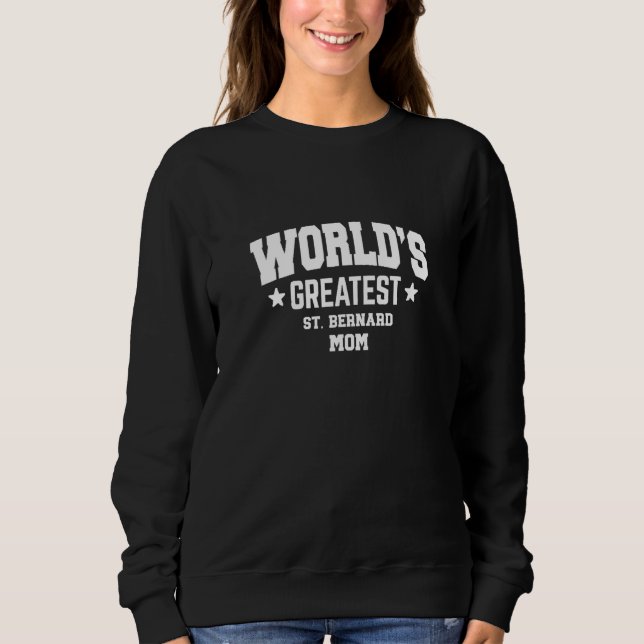 Damernas St Bernard För Mamma  Hundras Vit T Shirt (Framsida)