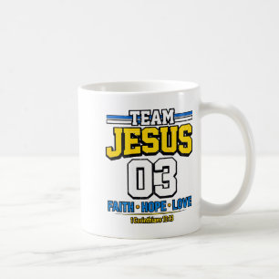 Damernas Team Jesus Matchande Familj Kristna F Kaffemugg