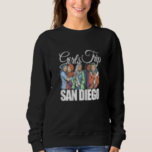 Damernas tjejresa San Diego Melanin Bästis & Bes T Shirt