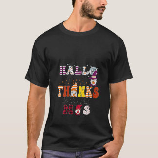 Damernas Tre Gnomer HalloThanksMas Halloween Tack T Shirt