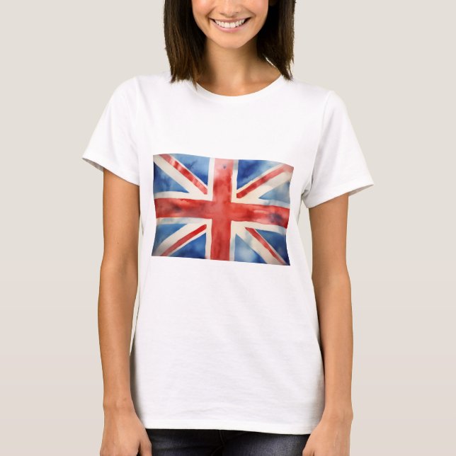 damernas union jack t-shirt (Framsida)