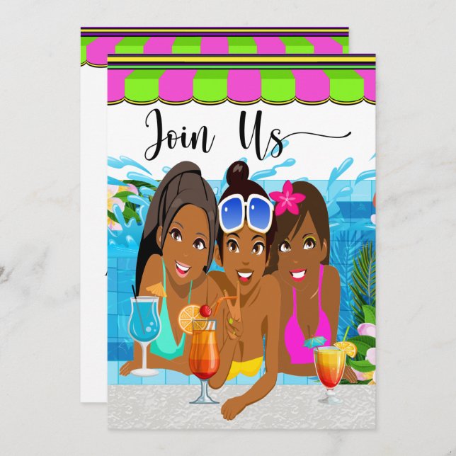 Damernas utflykt - Inbjudan till festligheter (Fram/baksida)