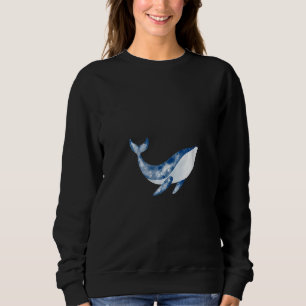 Damernas Valhaj Blå Val Pottval Havsdjur med O T Shirt