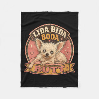 Damers Lida Bida Boda Butt Gammal Hund Debra Chihu Fleecefilt