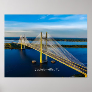 Dames Point Bridge, Jackson Poster