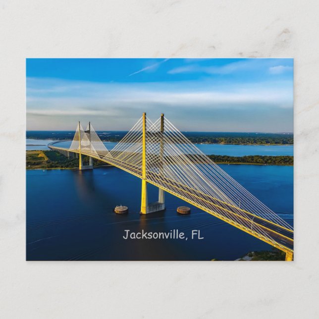 Dames Point Bridge, Jacksonville vykort (Framsida)