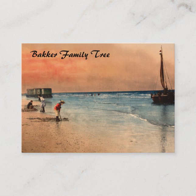 Damesbaden, Scheveningen, Nederländerna Visitkort (Framsida)