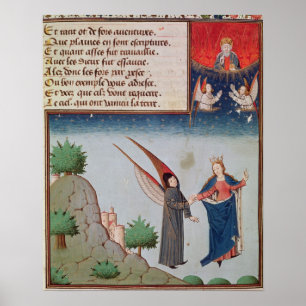 Damfilosofi leder Boethius i flyg Poster