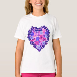 Damflower powerhjärta Spagetti fäster bästa Tee