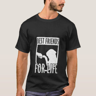 Damfranska Bulldog Bästa vänner för livet franska T Shirt