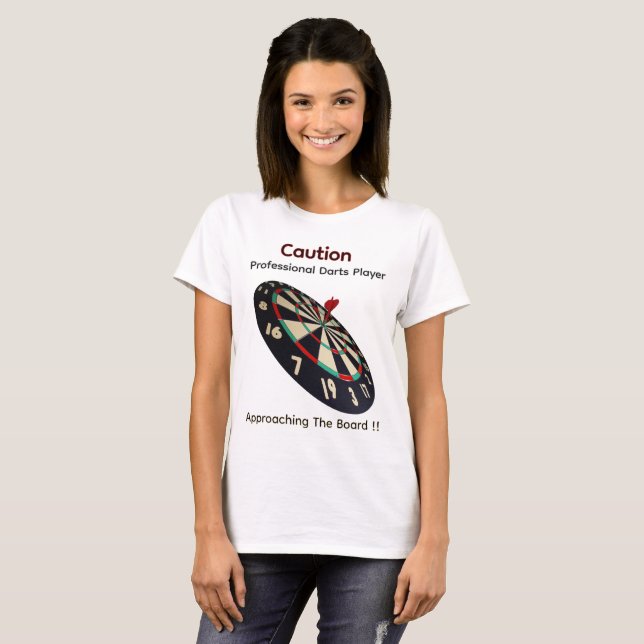 Damfunny Dartspolare, T-shirt (Hel framsida)